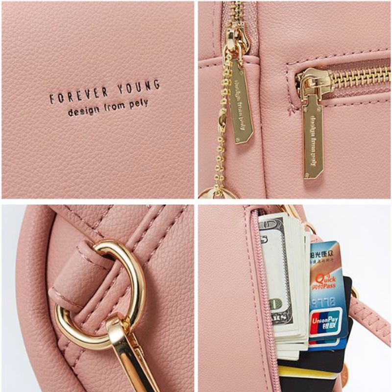 Balo nữ cao cấp chính hãng FOREVER YOUNG dáng mini thời trang đi học đi chơi da cao cấp cực đẹp giá rẻ BL02- NAKADO