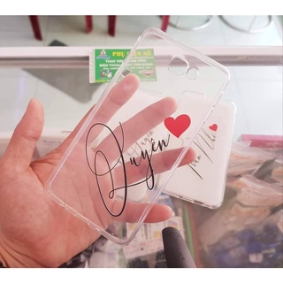 Ốp lưng dẻo in tên nghệ thuật theo yêu cầu cho iPhone 5 6 7 8 X Xs Max