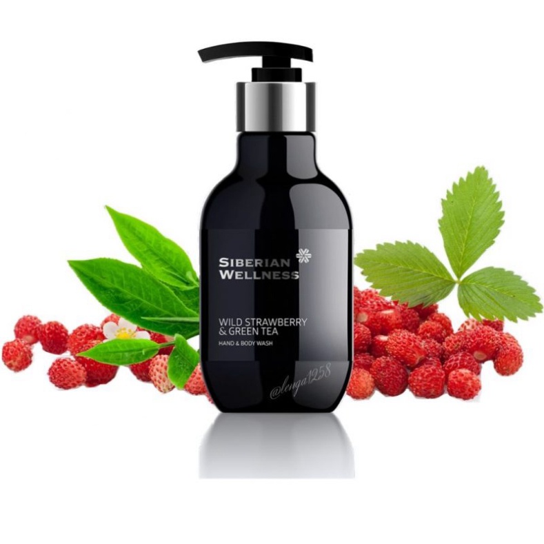 Sữa tắm giữ ẩm lớp da Dâu tây và Trà xanh - Spa Collection Wild strawberry &amp; green tea Hand &amp; Body Wash