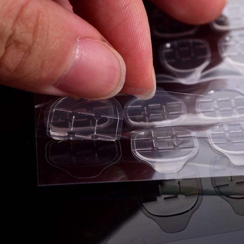 PVN51233 Miếng Dán Silicon, Keo Silicon Dán Móng Giả 12 Miếng