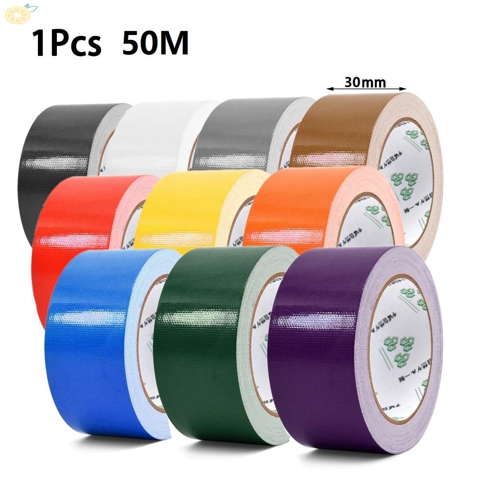 【VARSTR】30mm×50m Utility Grade Cloth Duct Tape Multicolor Adhesive Tape Waterproof Tapes