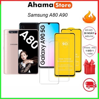 Kính Cường Lực SamSung A80 A90 Full Màn Hình Cảm Ứng Mượt Tặng Kèm Khăn Lau [FM]