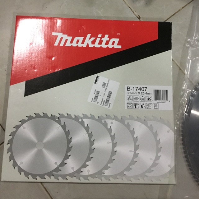 Lưỡi cắt nhôm makita đường kính 355*25,4*120T B-17407