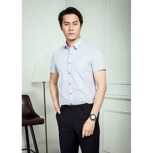 Áo Sơ Mi Nam Regular Fit Tay Ngắn Blentino BCV06 - Hàng Chính Hãng