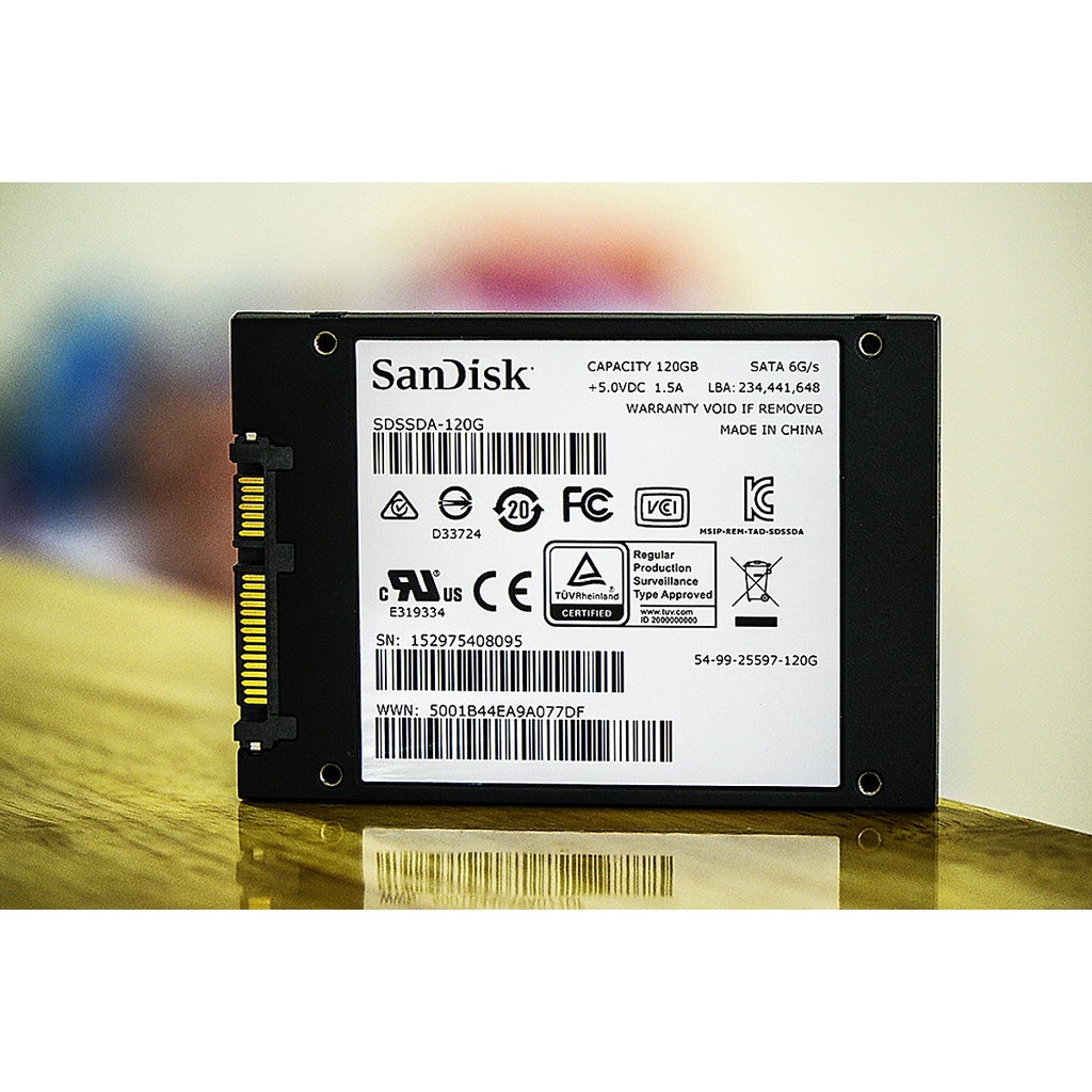Ô cứng ssd 120gb sandisk chính hãng mới bảo hành 3 năm