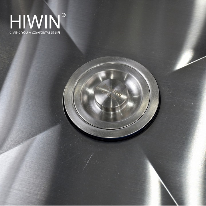 Chậu rửa bát khử khuẩn inox 304 mặt mờ kích thước 450x800x220mm HIWIN IKS-8045
