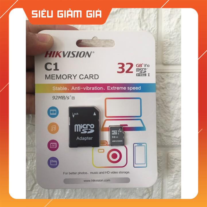 Thẻ nhớ 32G Hikvision chính hãng bảo hành 5 nắm | BigBuy360 - bigbuy360.vn