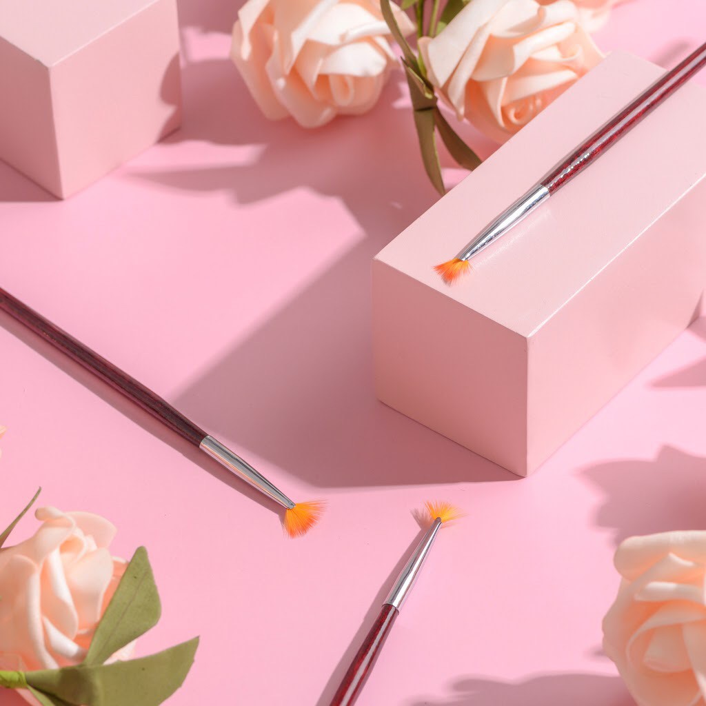 Cọ rắc nhũ, cọ sơn loang trang trí móng chuyên dụng cho dân làm móng