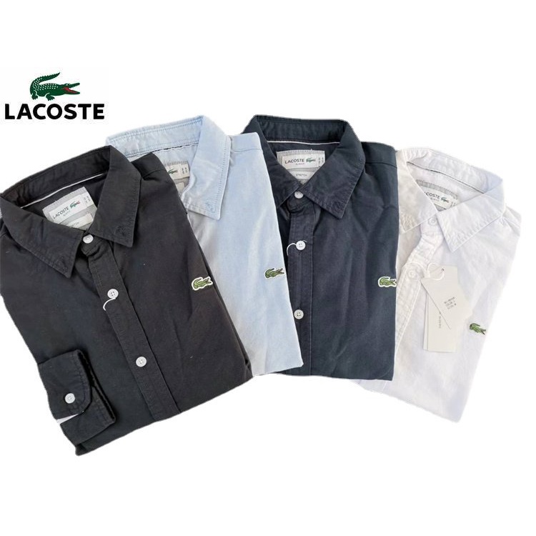 Hàng Có Sẵn Áo Sơ Mi Cotton Oxford Dày Tay Dài Dáng Ôm Phong Cách Doanh Nhân Trang Trọng Cho Nam