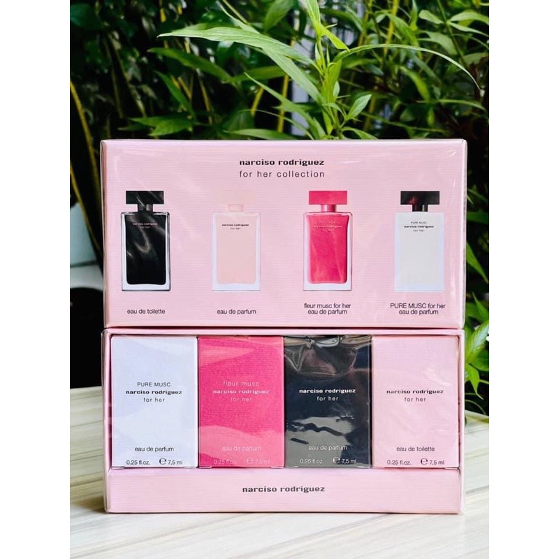 Sét nước hoa narciso mini 4c x 7.5ml đủ mùi ( tặng kèm mẫu thử ) | BigBuy360 - bigbuy360.vn