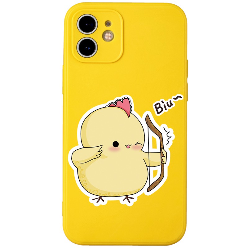 Ốp lưng JURSUE mềm hoạt hình cặp đôi dễ thương đẹp cho iPhone 13 12 11 Pro Max SE 2020 X XR XS ip 8 7 6 6S Plus kute Y7