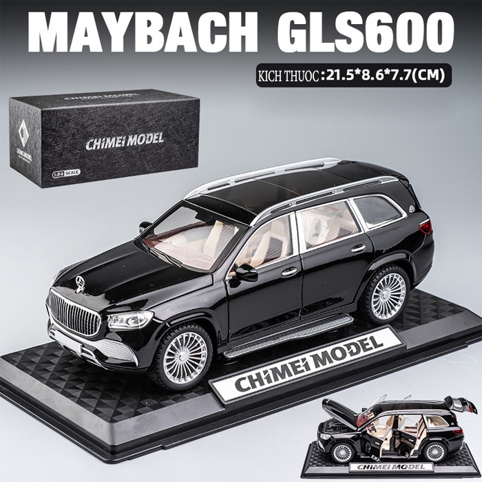 Xe mô hình Mercedes Benz Maybach GLS600 tỉ lệ 1:24 CHIMEI cao cấp