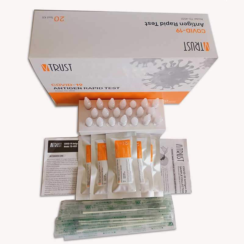 Bộ test nhanh Covid-19 VTRUST Covid-19 Antigen Rapid Test Model: FaCare TD-4531