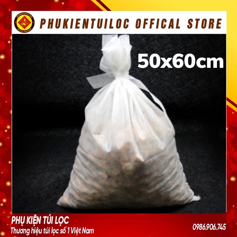 Túi lọc sắc thuố c, thảo dược chất liệu vải không dệt kích thước 50x60cm - Phukientuiloc.com