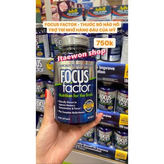 Viên Uống Bổ Não FOCUS Factor – Tăng Cường Trí Nhớ - 180 viên