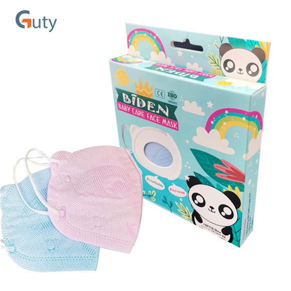 Khẩu trang trẻ em 3D Mask Gấu Panda Biden hộp 10 cái cực dễ thương thiết kế ôm khít khuôn mặt ( giao màu ngẫu nhiên )