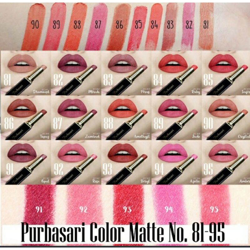 (hàng Mới Về) Son Kem Lì Purbasari Lên Màu Chuẩn Đẹp Mờ / Matte | BigBuy360 - bigbuy360.vn