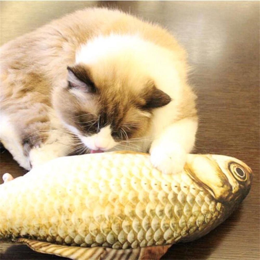 Đồ chơi nhồi bông gặm nhai hình con cá dành cho chó mèo