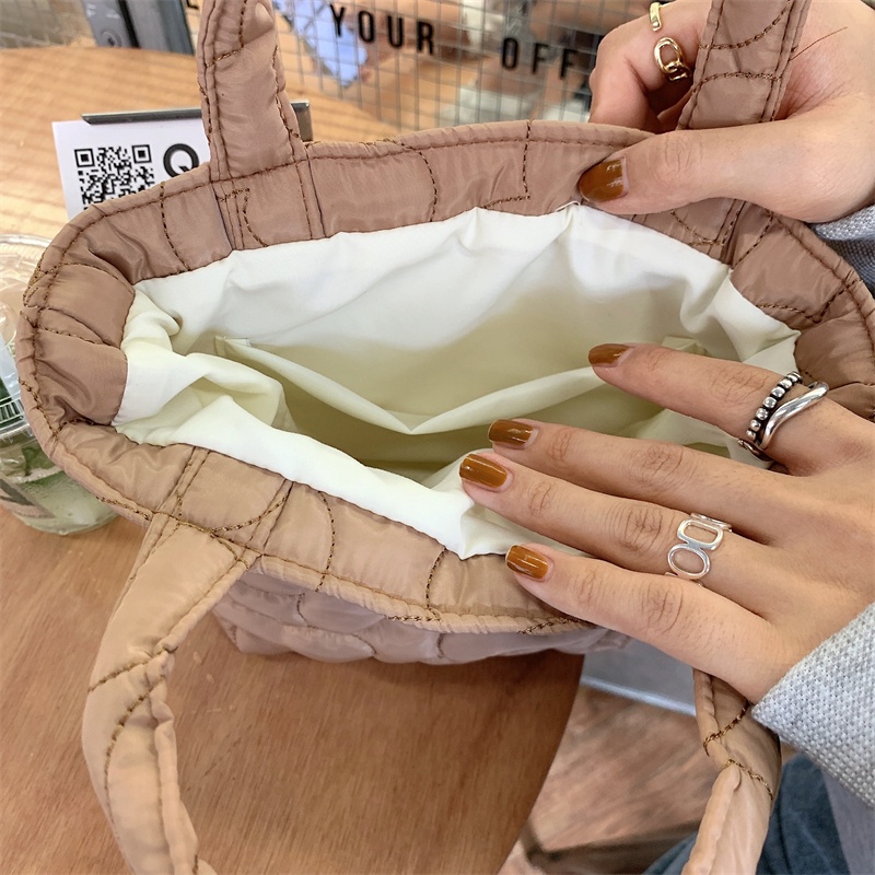 Túi đựng cơm trưa IELGY nhỏ gọn nhồi bông mềm mại xinh xắn cho nữ