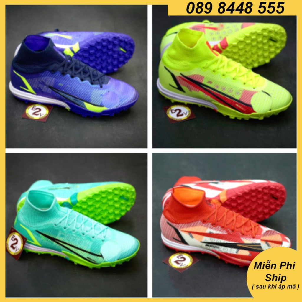 Giày đá bóng thể thao nam 𝐌𝐞𝐫𝐜𝐮𝐫𝐢𝐚𝐥 𝐒𝐮𝐩𝐞𝐫𝐟𝐥𝐲 𝟗 𝐄𝐥𝐢𝐭𝐞, giày đá banh cỏ nhân tạo nhẹ mềm - 2EVSHOP