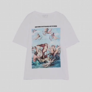 Áo thun hình thiên thần #Zara #179k / size S M ngực 104 108cm / fulltag chất xịn xinh