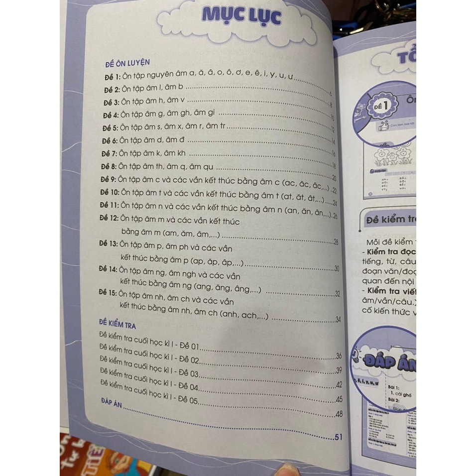 Sách - Đề ôn luyện và tự kiểm tra lớp 1 tập 1 ( Megabook )
