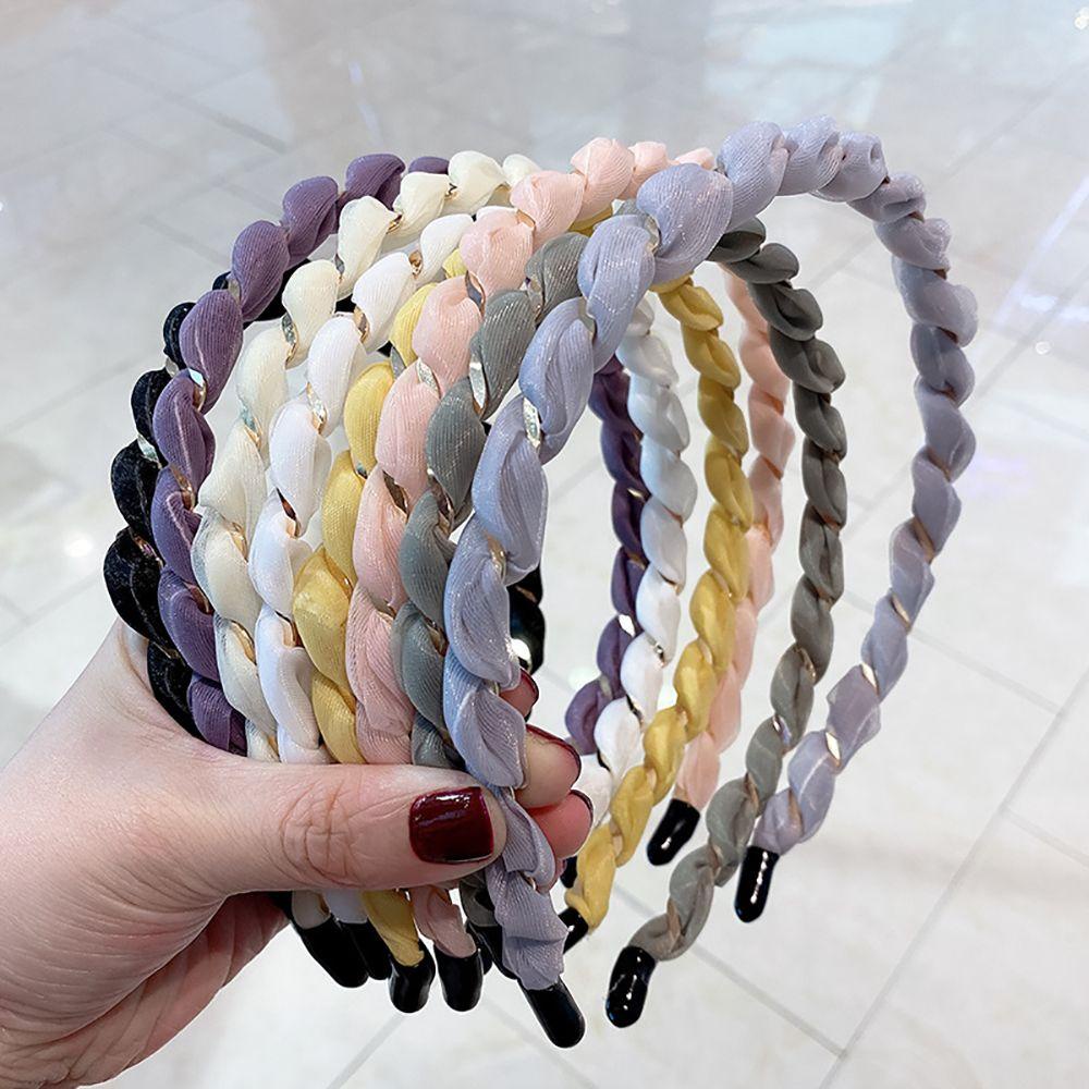 Băng Đô Rửa Mặt Vải Lưới Mỏng Kiểu Hàn Quốc Dễ Thương Cho Bạn Gái