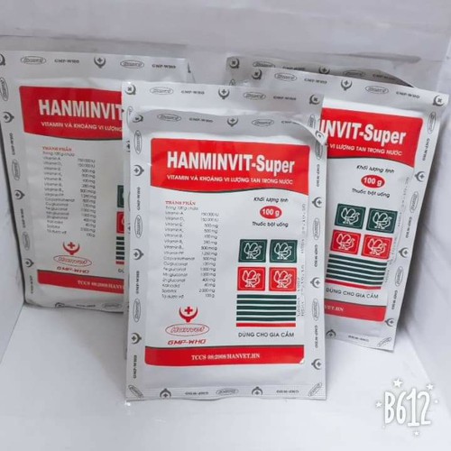 hamivitsuper 100g bổ sung vi ta min và khoáng chât thiết yếu cho vật nuôi