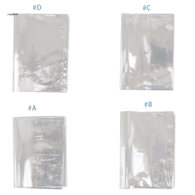 ✿ Vỏ Bọc Sổ Tay Khổ A6 / A5 Bằng PVC Trong Suốt Chống Thấm Nước Cho Học Sinh / Người