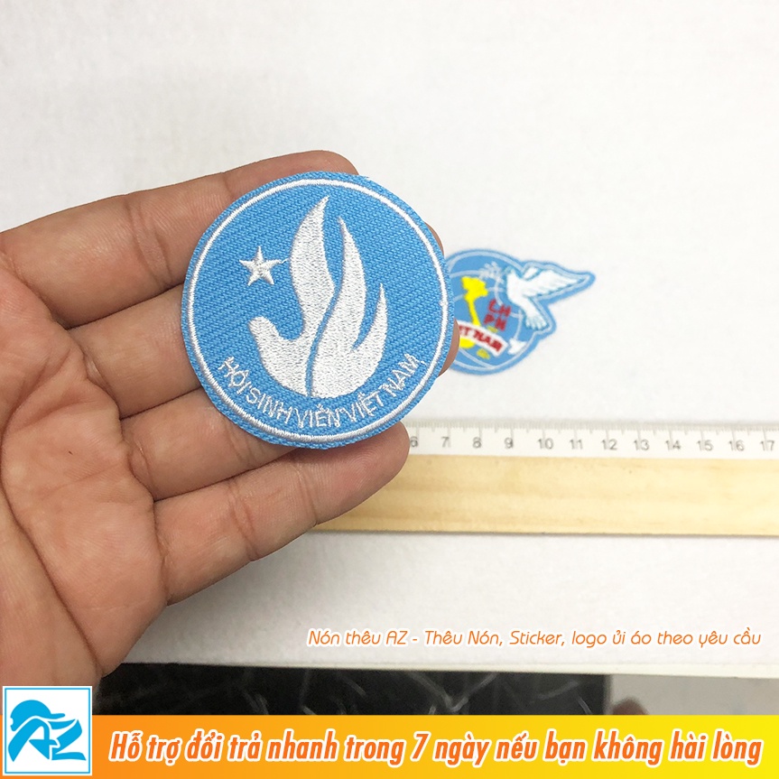 Patch vải ủi áo thêu logo hội sinh viên Việt Nam sticker S503