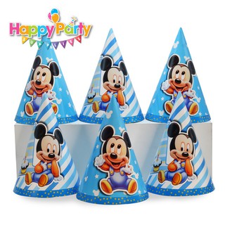 ( 9 MẪU ) Set 6 nón sinh nhật cho bé trai