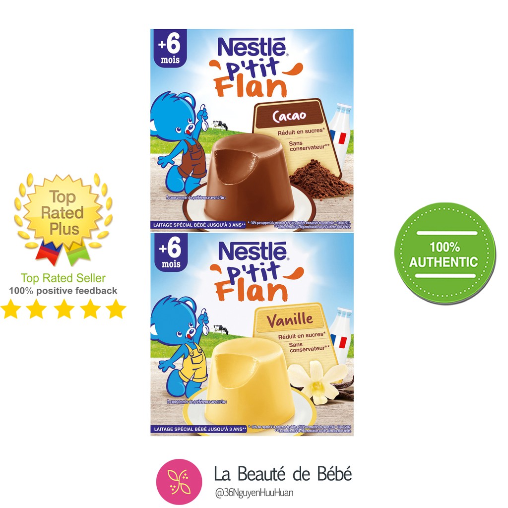 Bánh Flan Nestle cho bé từ 6 tháng [HSD 6 Tháng Kể Từ Ngày Sản Xuất]