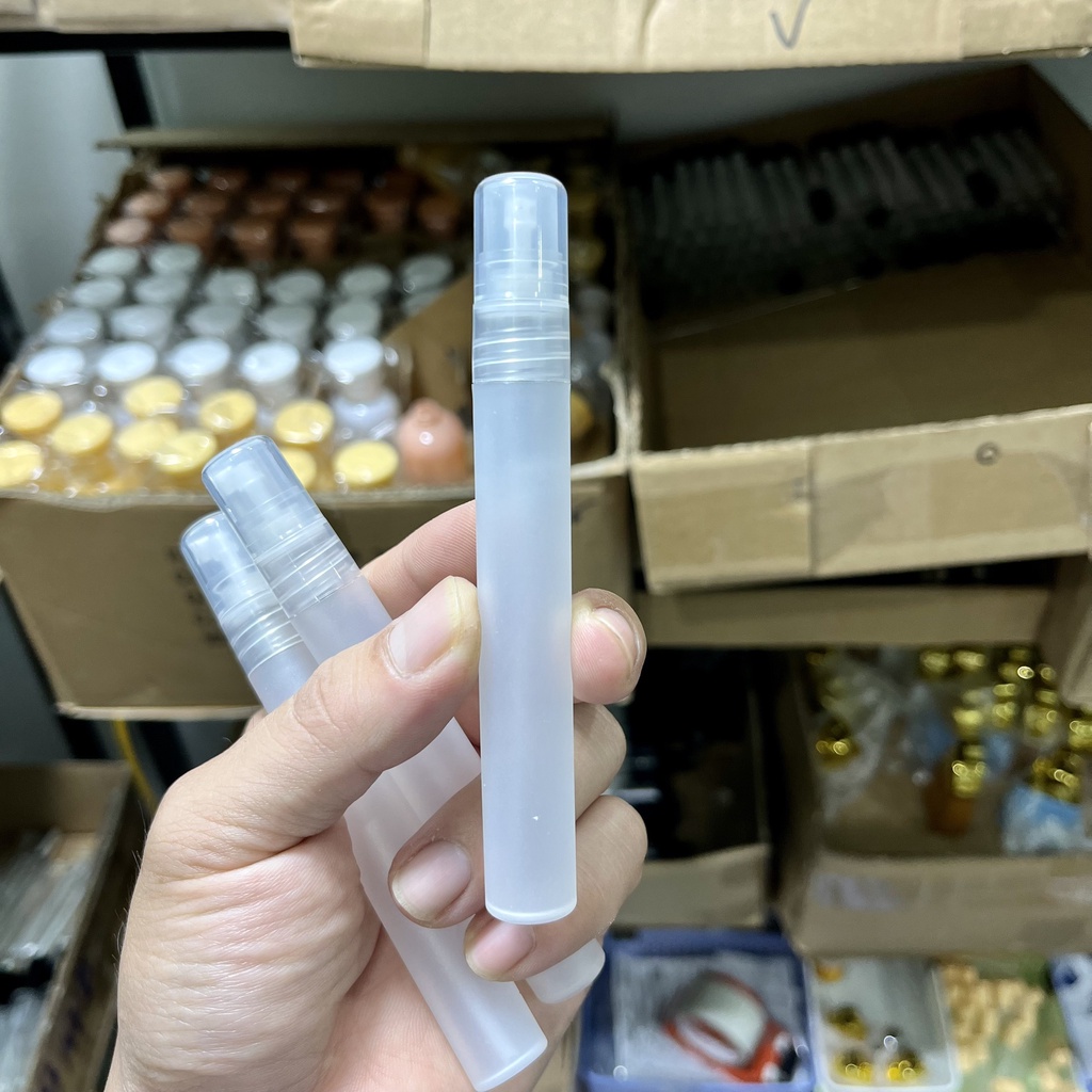 Ống,Chai đựng Nước Hoa Nhựa Đục Dạng Phun Sương Dung Tích