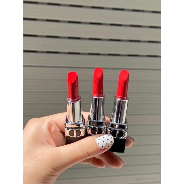 CHÍNH HÃNG - Son thỏi Rouge Dior Couture Colour Lipstick 999 Velvet LAMII BEAUTY