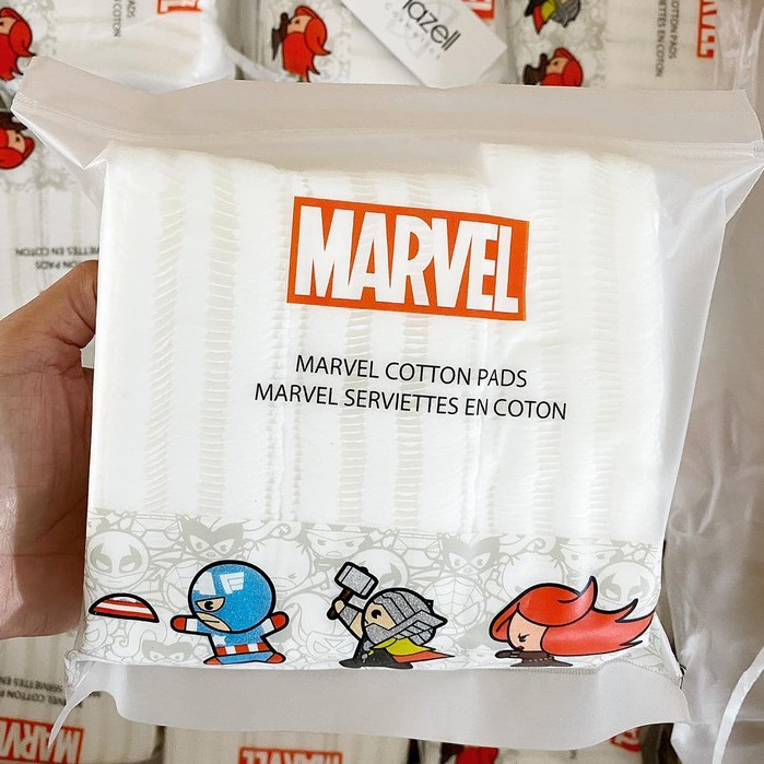 Gói 180 miếng bông tẩy trang Marvel Miniso Nhật Bản