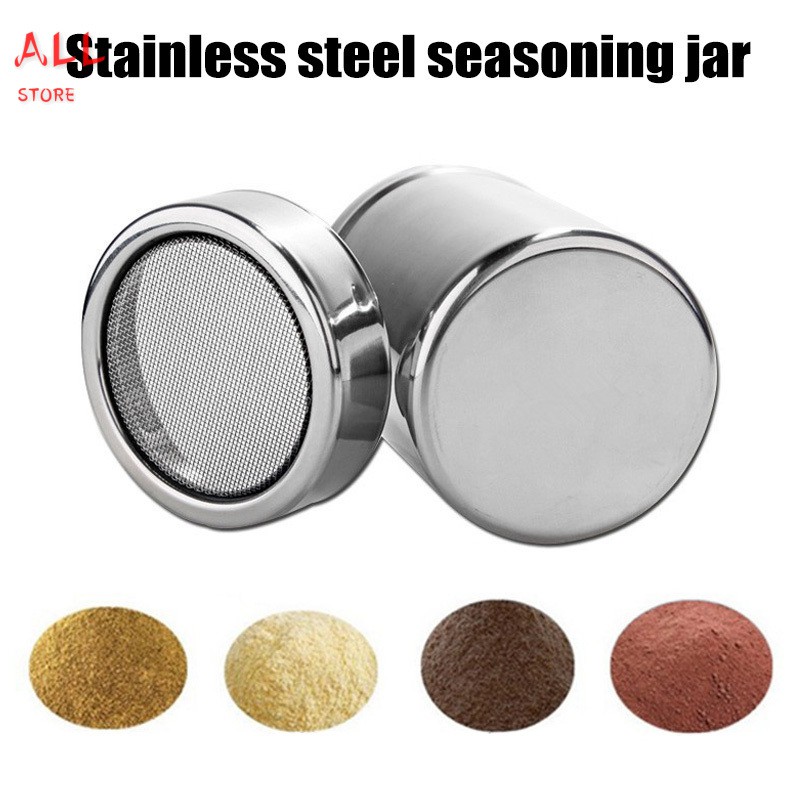 Chocolate Shaker Lid Stainless Steel Icing Sugar Flour Cocoa Powder Coffee Sifter Cooking Tool