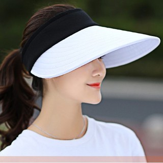 mũ rộng vành chống nắng nữ, nón nửa đầu phong cách Hàn
