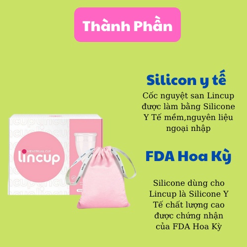 [Chính hãng] Cốc nguyệt san LINCUP Nhập khẩu từ Mỹ