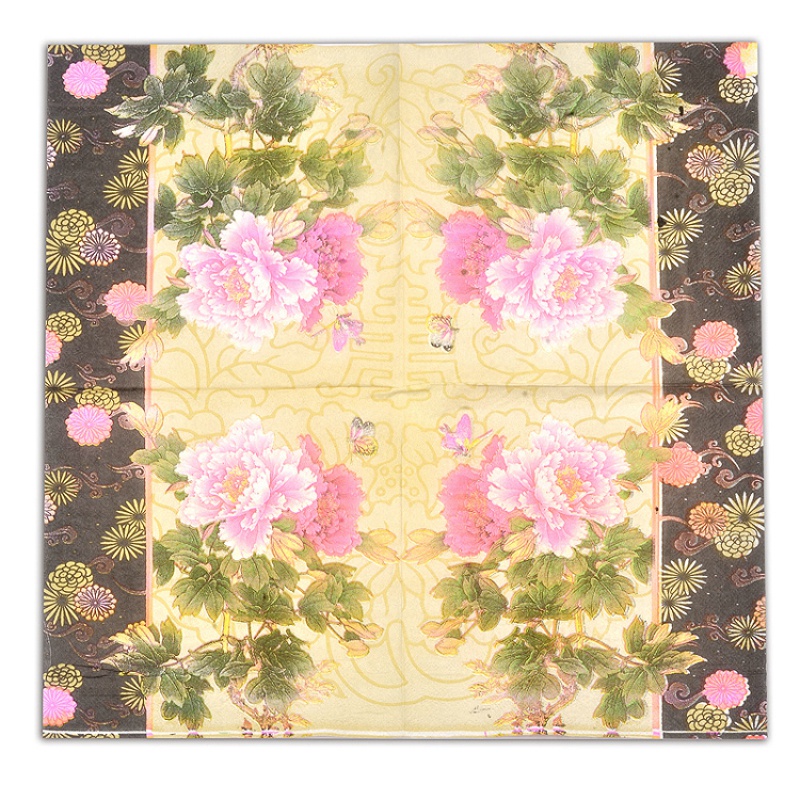 Khăn Ăn Họa Tiết Hoa Oải Hương Xinh Xắn