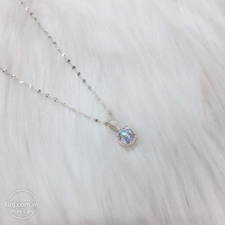 Dây chuyền bạc mặt đính đá to