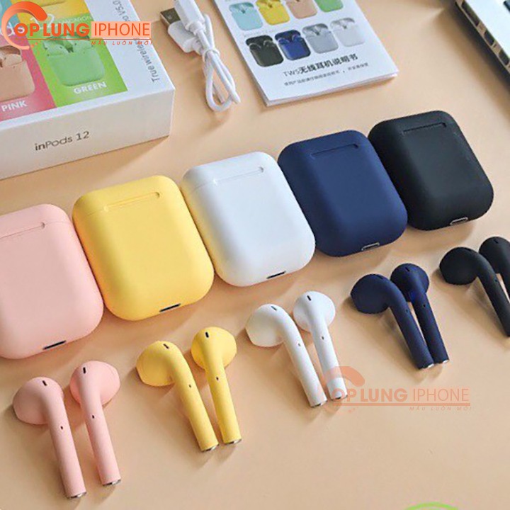 Tai nghe Bluetooth , tai nghe không dây Inpods 12 TWS 5.0 Cảm biến trên tai Phiên Bản Quốc tế | BigBuy360 - bigbuy360.vn
