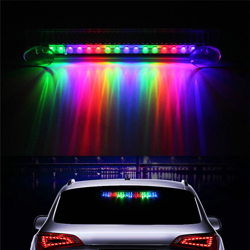 1 Đèn LED Cảnh Báo Chống Trộm 16 Bóng LED Cho Xe Hơi