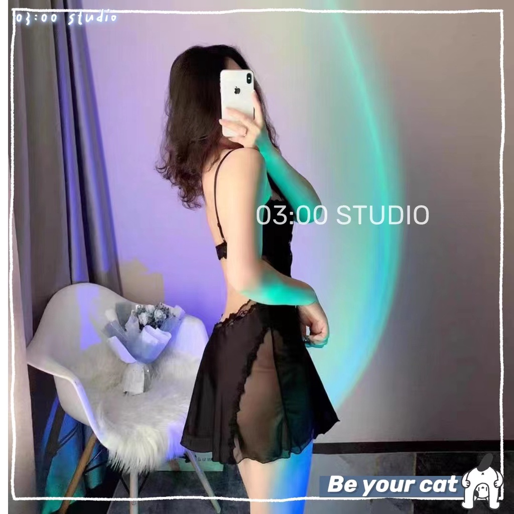 （Giao hàng bảo mật)🖤Váy ngủ sexy🖤Có mút+có gọng🖤gom ngực tạo khe🖤2 dây phối nơ cao cấp gợi cảm ren hoa cổ V--040 | BigBuy360 - bigbuy360.vn