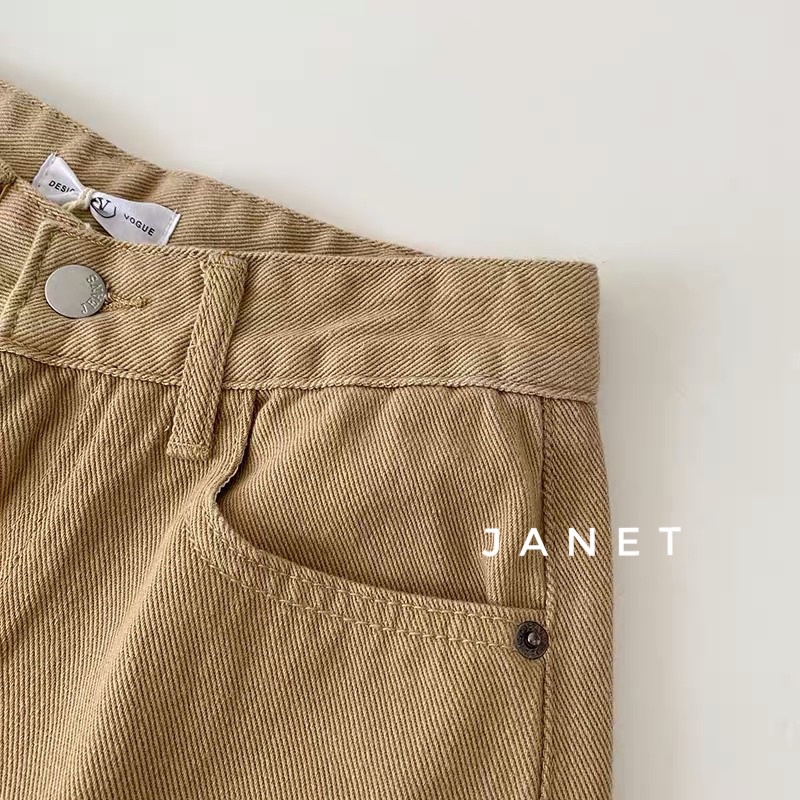 Quần ống suông màu caramel mã #Janetclothingjean 8905