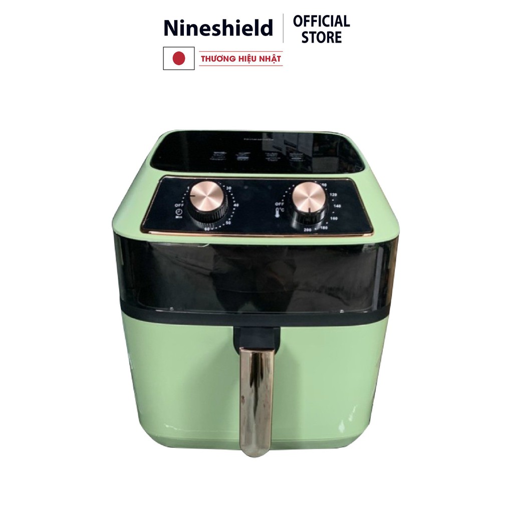 [Mã ELHADEV giảm 4% đơn 300K] NỒI CHIÊN KHÔNG DẦU NINESHIELD 10L KB - 8001M (Nồi cơ)