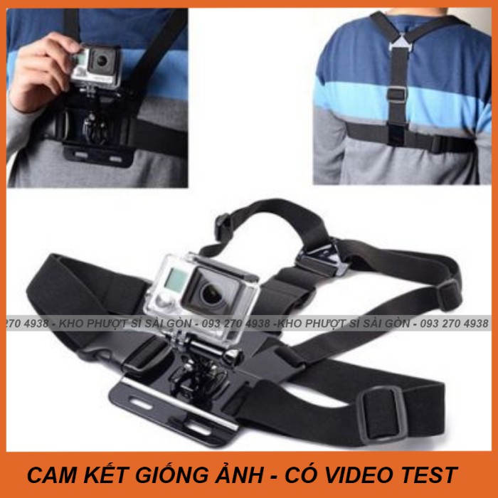 GIỐNG ẢNH - Dây đeo trước ngực điều chỉnh góc quay được cho camera hành trình - Dây đeo camera hành trình trước ngực