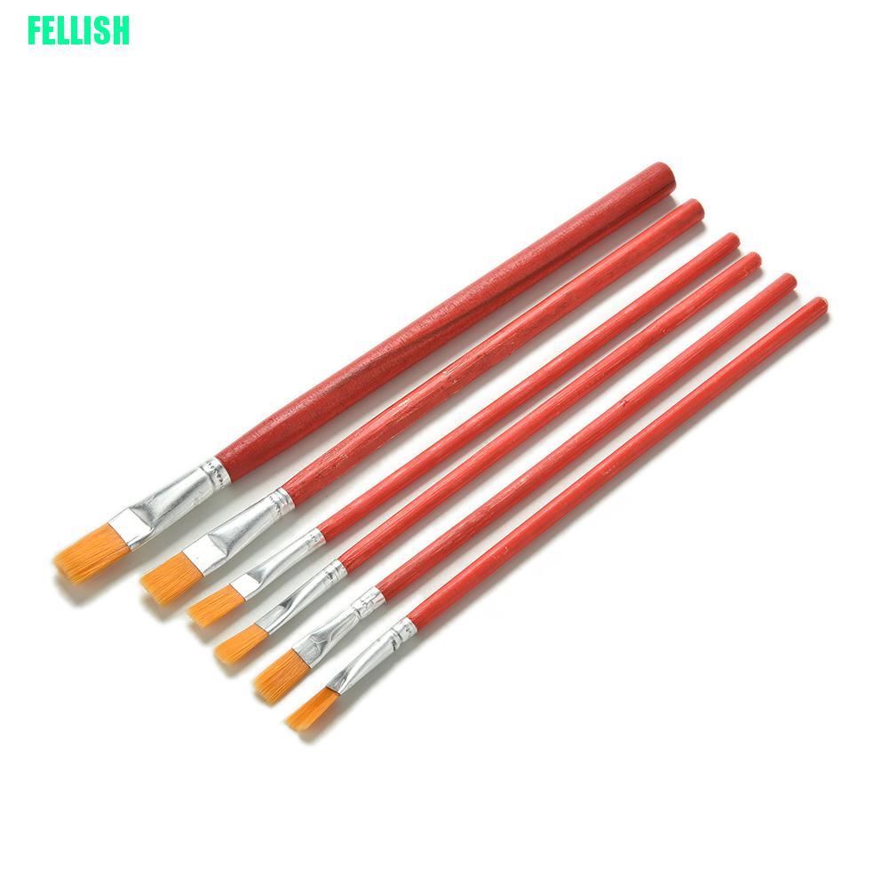 Set 6 Cọ Vẽ Tranh Sơn Dầu Chuyên Nghiệp Chất Lượng Cao