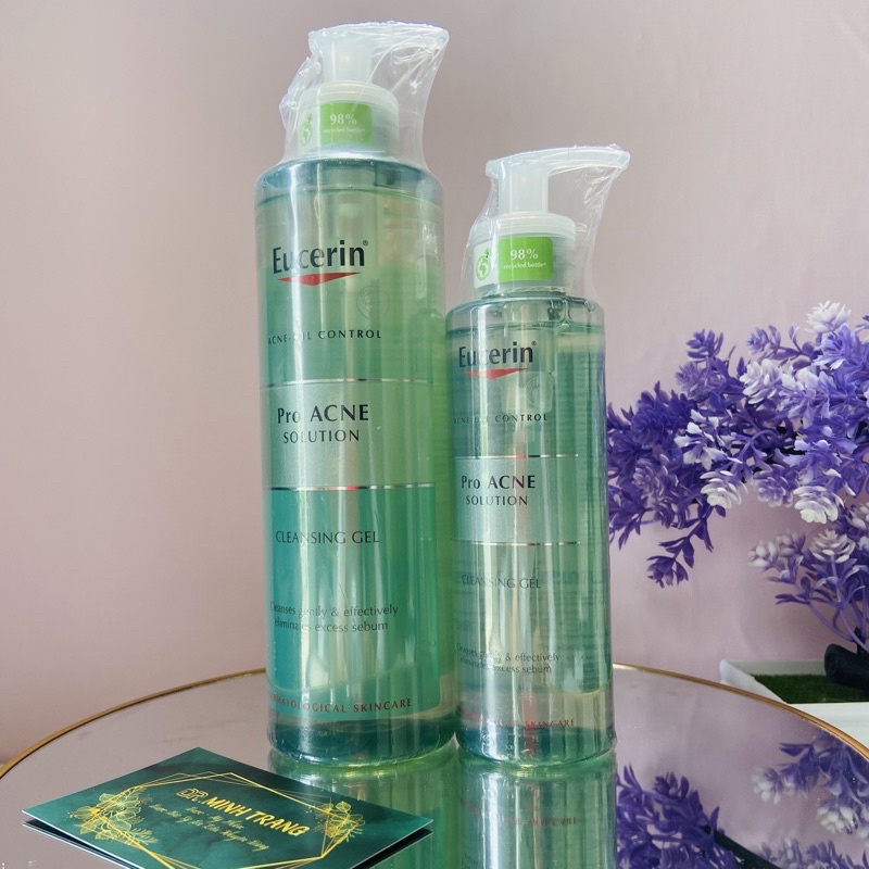 ✅ Sữa Rửa Mặt Eucerin Cho Da Dầu Mụn- Eucerin Pro ACNE Solution Cleansing Gel 200ml Acne Oil Control Proacne