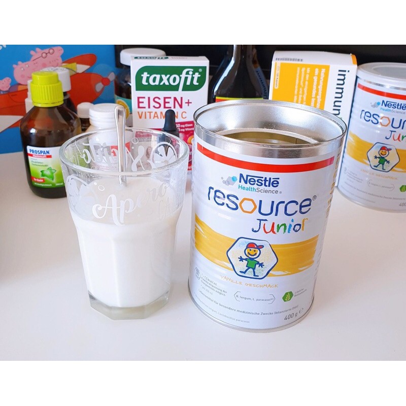 [NỘI ĐỊA ĐỨC] Sữa tăng cân cho trẻ em Resource Junior từ 1-12 tuổi, 400g