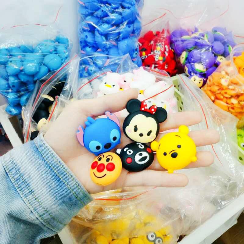 CABLE BITE Cartoon Stich Hellokitty Anti-Break Data Cable Protection Sleeve Superman
